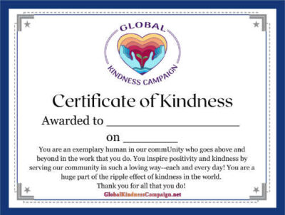 Kindness Certificate